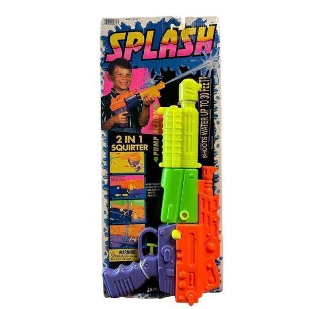 Vintage‎ JA-RU Splash 2 In 1 Squirter 1994 Squirt Gun